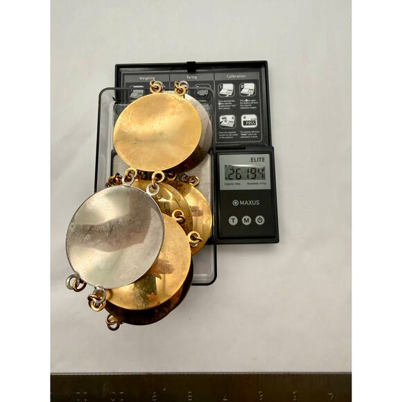 Vintage 1970s GIVENCHY Two-Tone Metal Disc Link Belt Statement Runway Piece - Picture 7 of 8